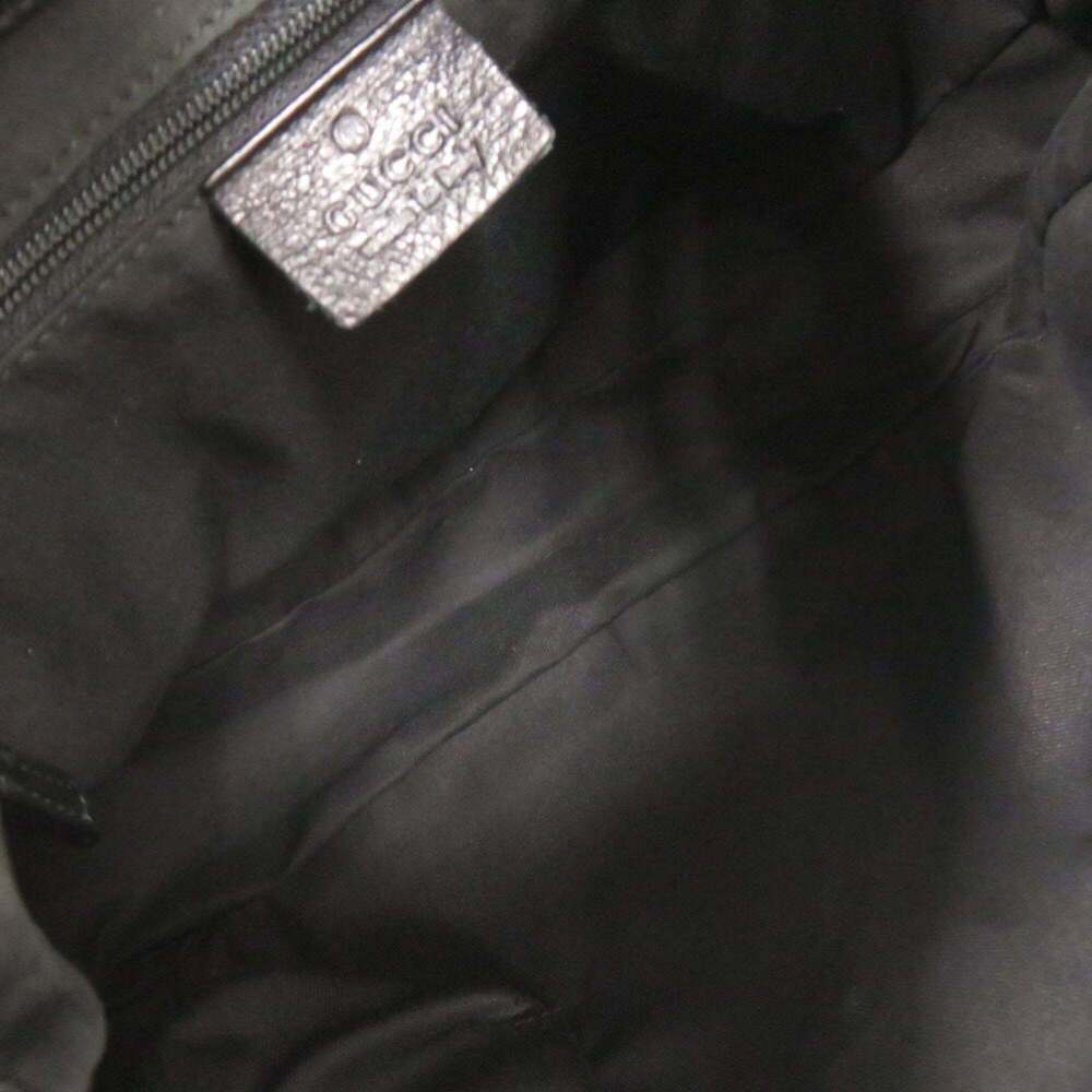 GUCCI Authentic Black Leather Shoulder Bag - Picture 6 of 10